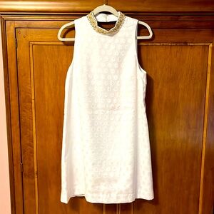 Lilly Pulitzer Dress. NWT . Size 8 . White shift dress